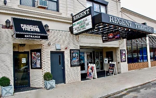 Historic theatre exterior near the Arlington lesson location